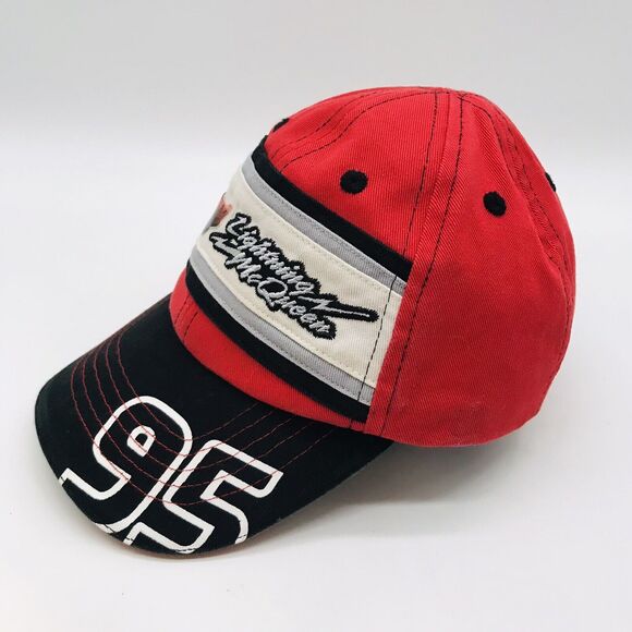 Lightning Mcqueen Disney x Pixar Cars Movie Hat Toddler Strapback Baseball Cap - Picture 2 of 11